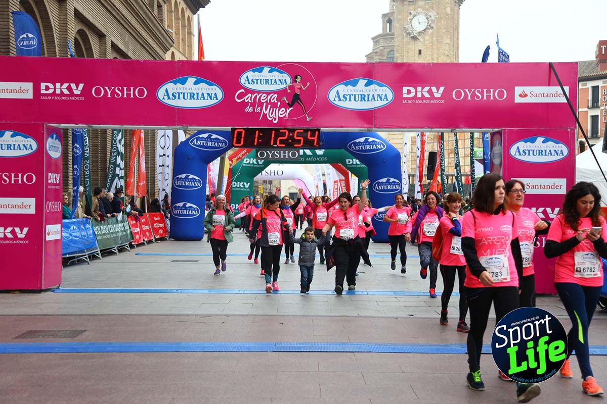 Carrera de la Mujer Zaragoza meta desde 1h11 a1h57