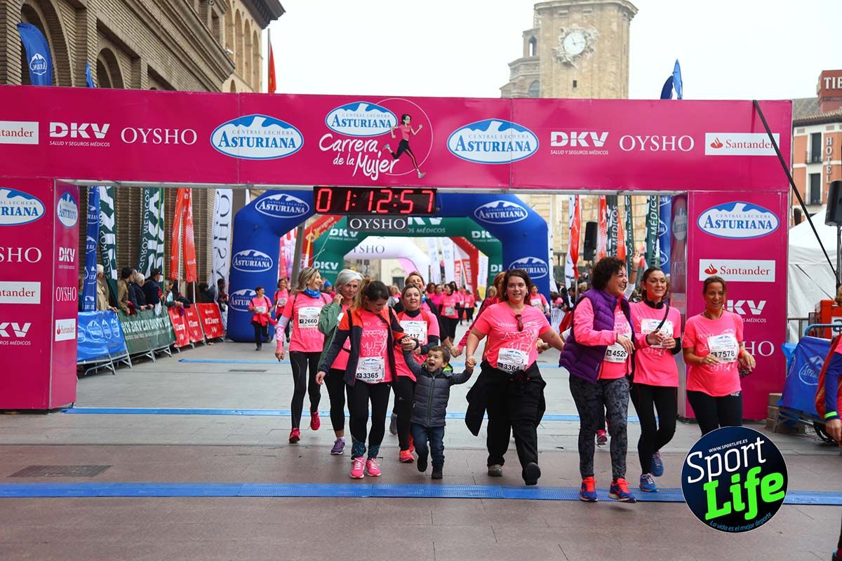 Carrera de la Mujer Zaragoza meta desde 1h11 a1h57