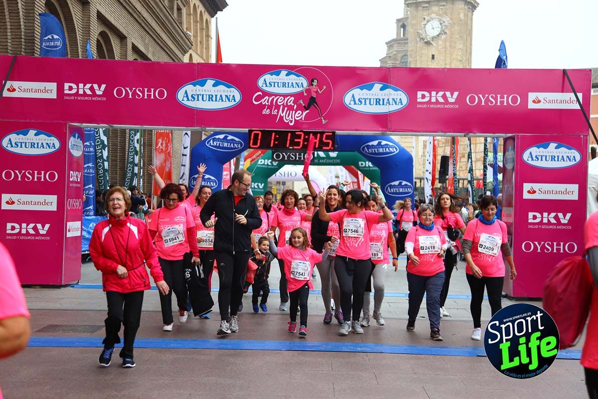 Carrera de la Mujer Zaragoza meta desde 1h11 a1h57