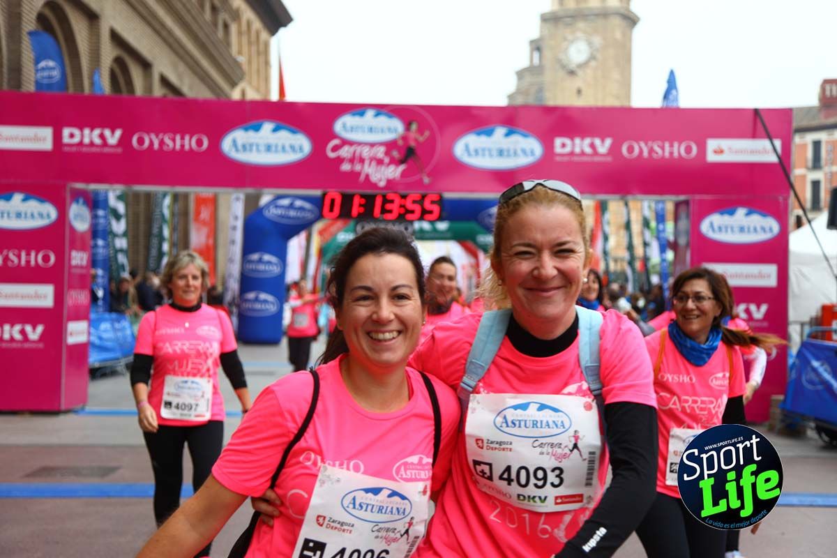 Carrera de la Mujer Zaragoza meta desde 1h11 a1h57