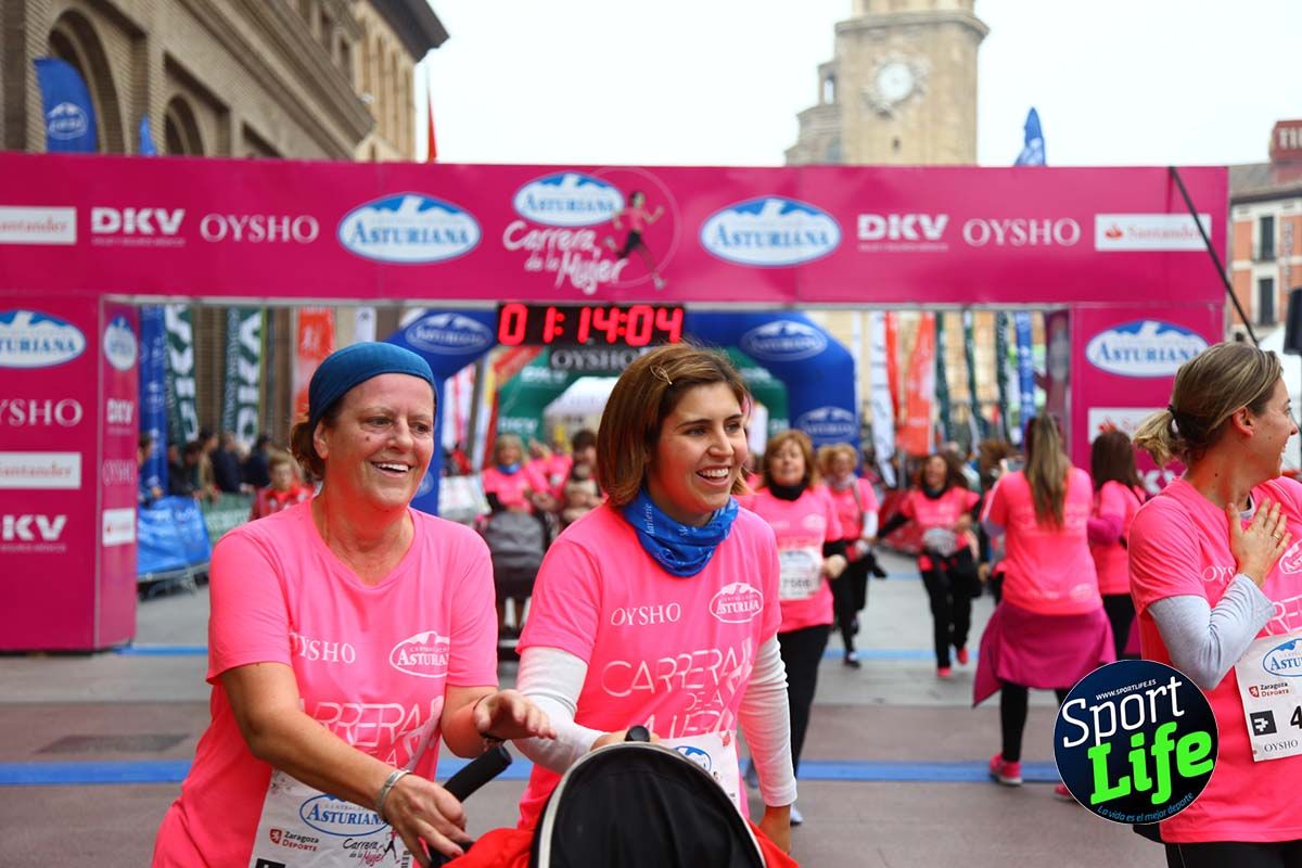 Carrera de la Mujer Zaragoza meta desde 1h11 a1h57