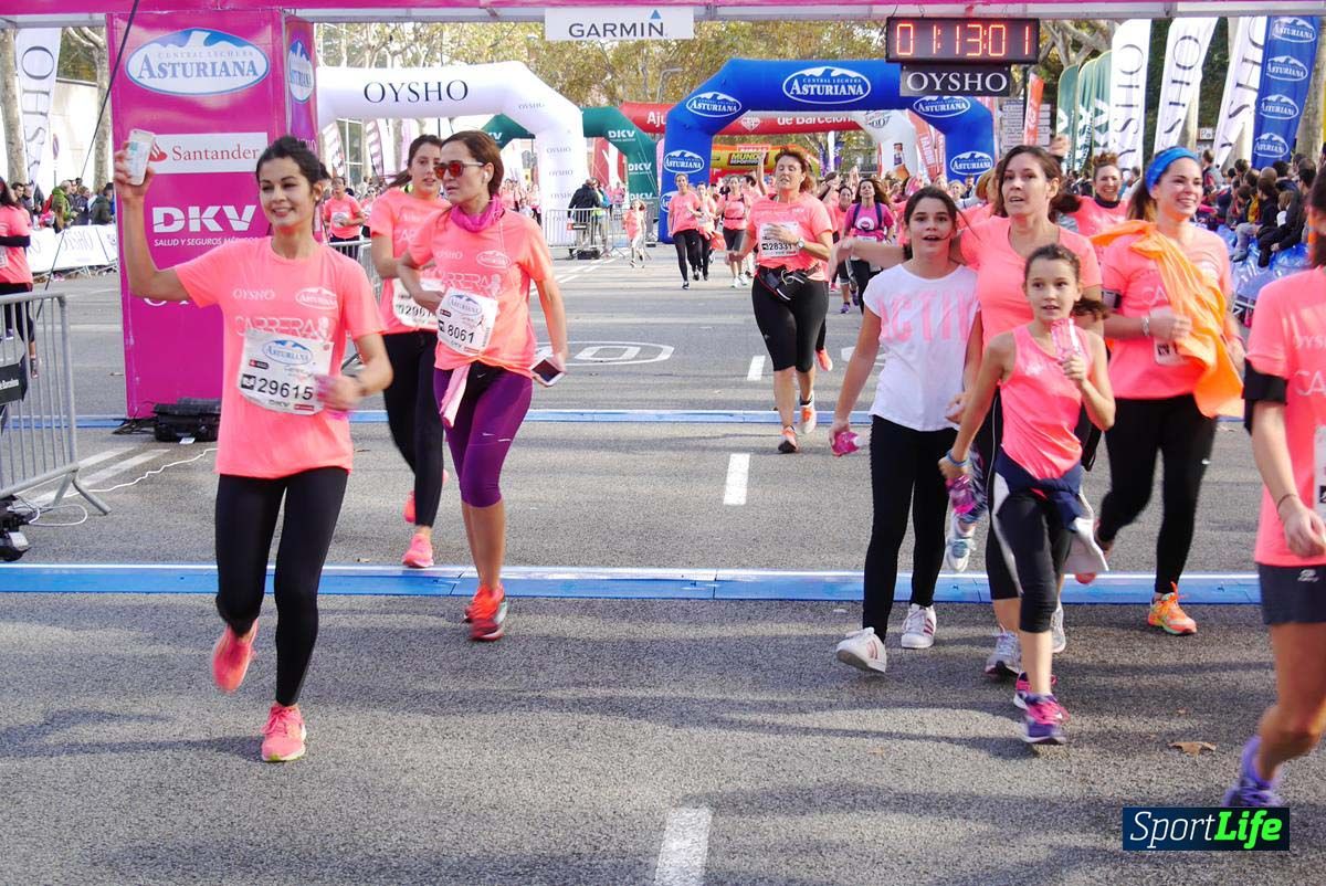 Carrera de la Mujer Barcelona desde 1h 9 min hasta 1h 13 seg