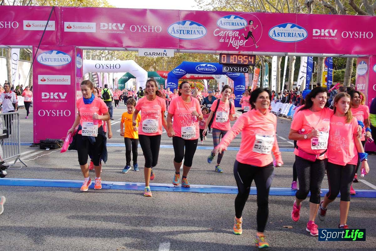 Carrera de la Mujer Barcelona desde 1h 9 min hasta 1h 13 seg