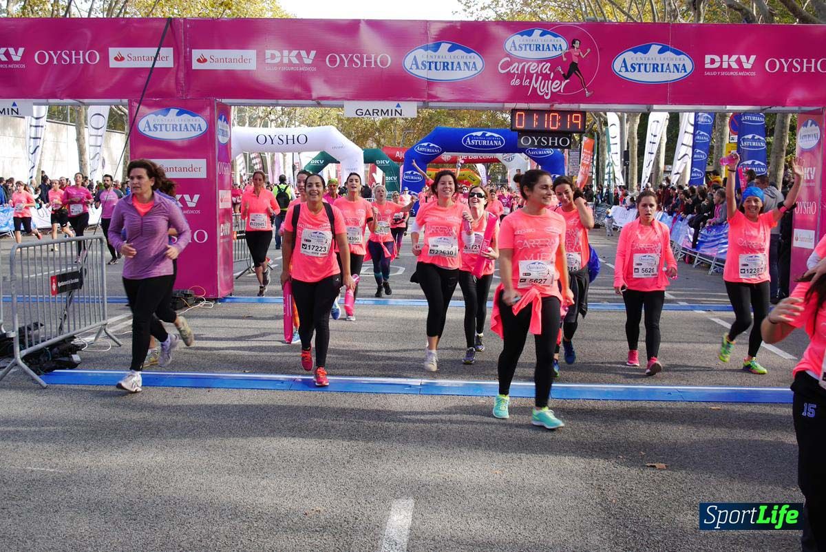 Carrera de la Mujer Barcelona desde 1h 9 min hasta 1h 13 seg