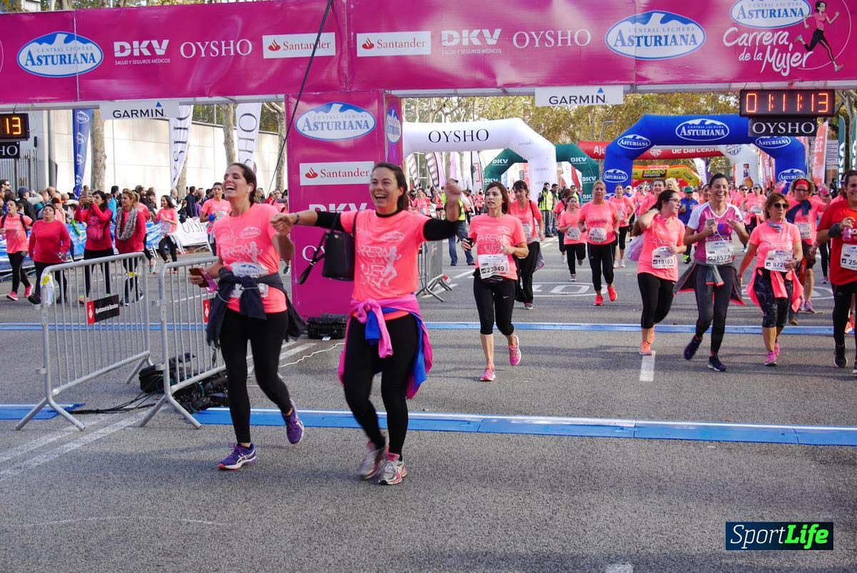 Carrera de la Mujer Barcelona desde 1h 9 min hasta 1h 13 seg