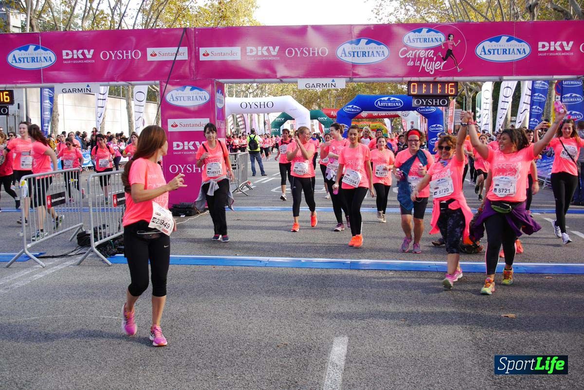 Carrera de la Mujer Barcelona desde 1h 9 min hasta 1h 13 seg