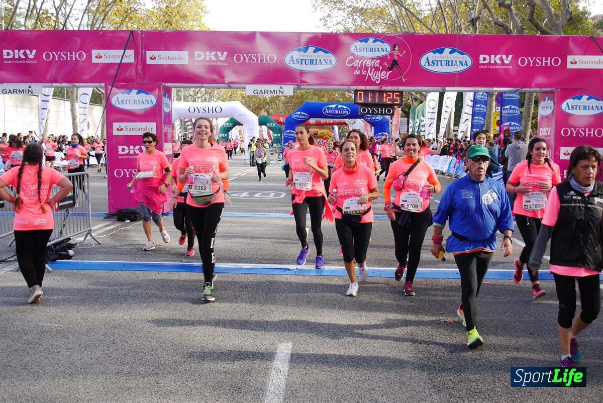 Carrera de la Mujer Barcelona desde 1h 9 min hasta 1h 13 seg