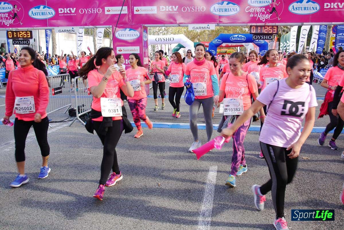 Carrera de la Mujer Barcelona desde 1h 9 min hasta 1h 13 seg