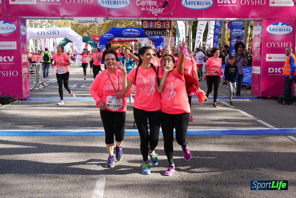 Carrera de la Mujer Barcelona desde 1h 13 min hasta 1h 17 min