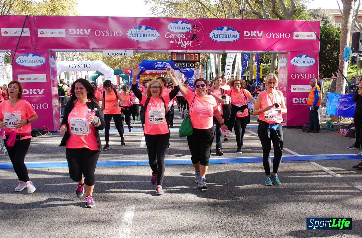 Carrera de la Mujer Barcelona desde 1h 13 min hasta 1h 17 min