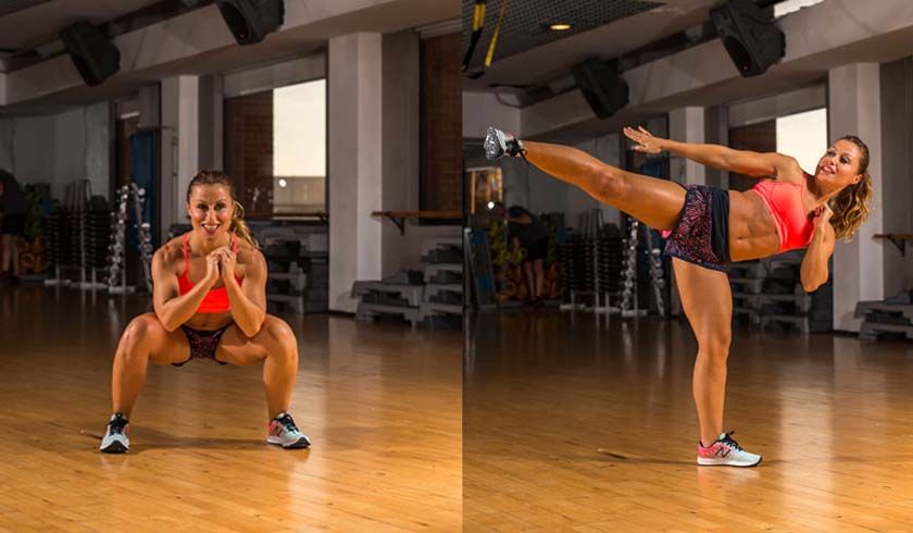 ¡El circuito exprés para tus abdominales! Fuerza   kick boxing
