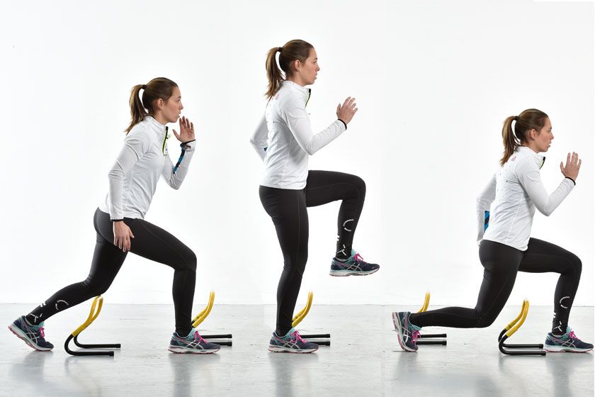 Entrenamiento de saltos y minivallas para el reto Sport Life febrero