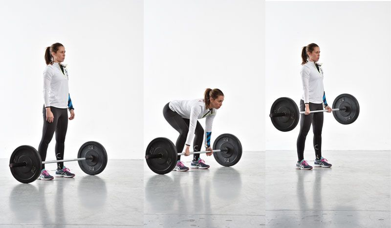 Peso libre con barra, cuarto entrenamiento Sport Life febrero