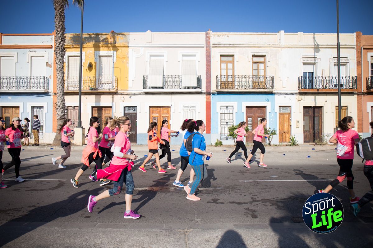 Los primeros momentos de la prueba de la Carrera de la Mujer de Valencia