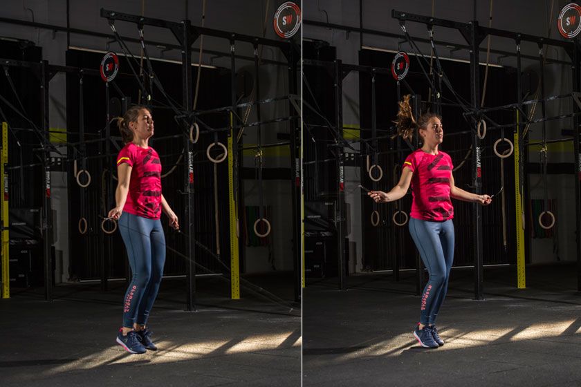 Trabajo de potencia con saltos en el segundo entrenamiento Sport Life abril