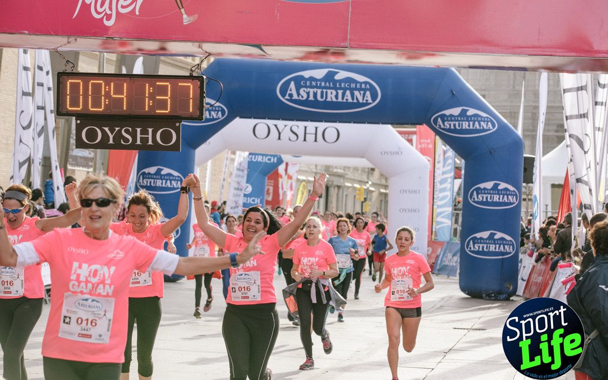 Imágenes de meta de la Carrera de la Mujer de Zaragoza (desde el minuto 41 hasta el final)
