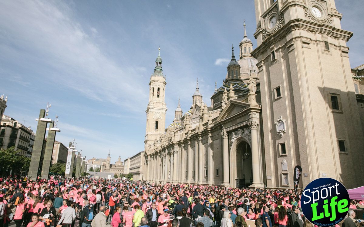 Imágenes de meta de la Carrera de la Mujer de Zaragoza (desde el minuto 41 hasta el final)
