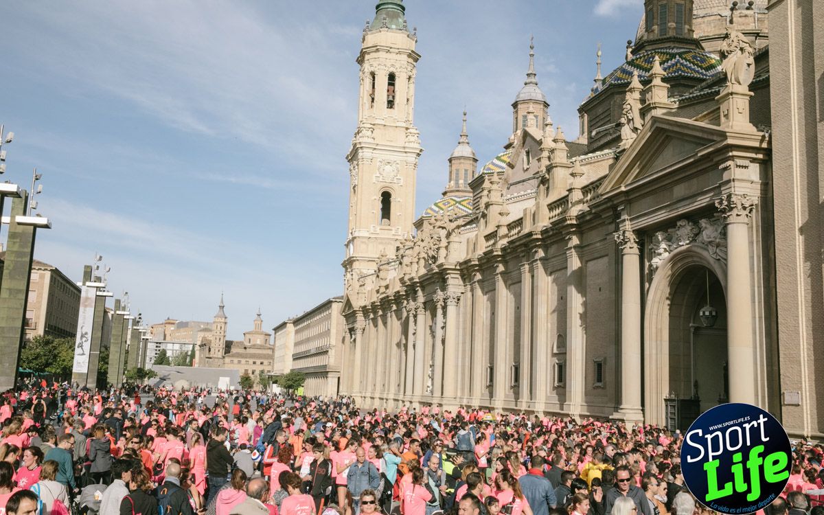 Imágenes de meta de la Carrera de la Mujer de Zaragoza (desde el minuto 41 hasta el final)