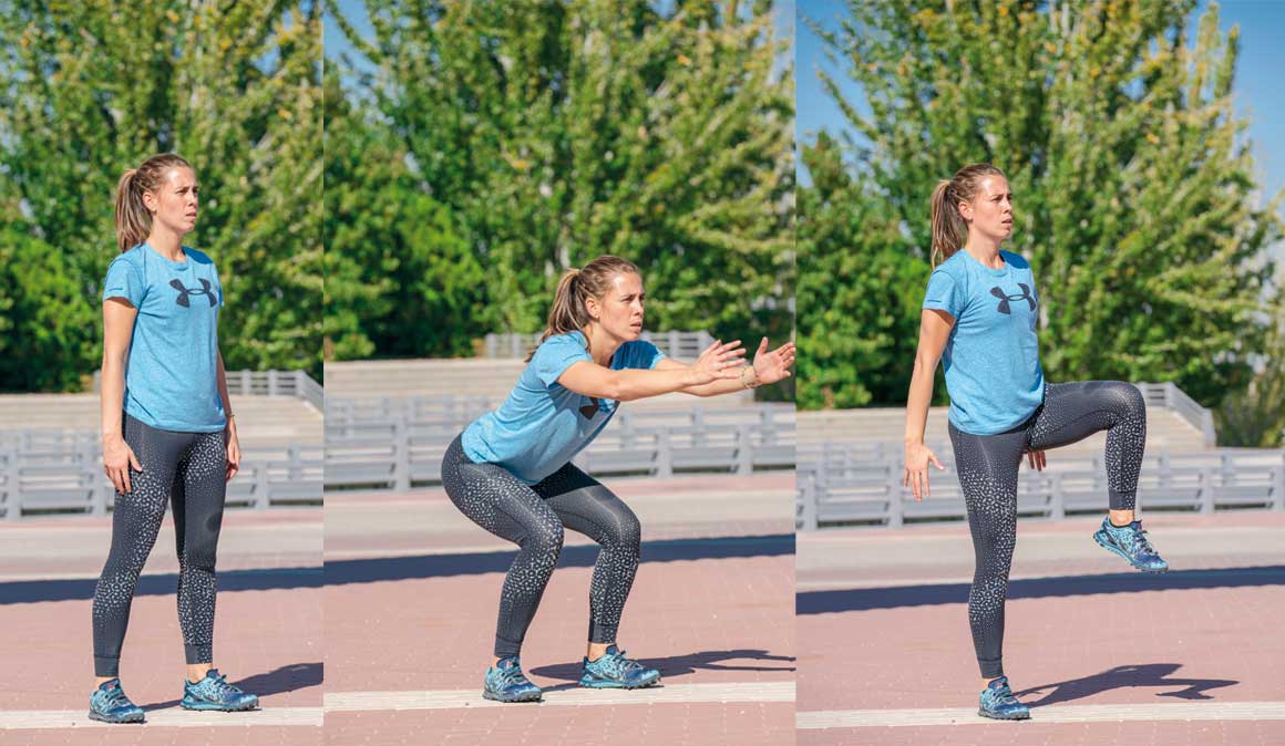 El reto fitness en pirámide para piernas y brazos