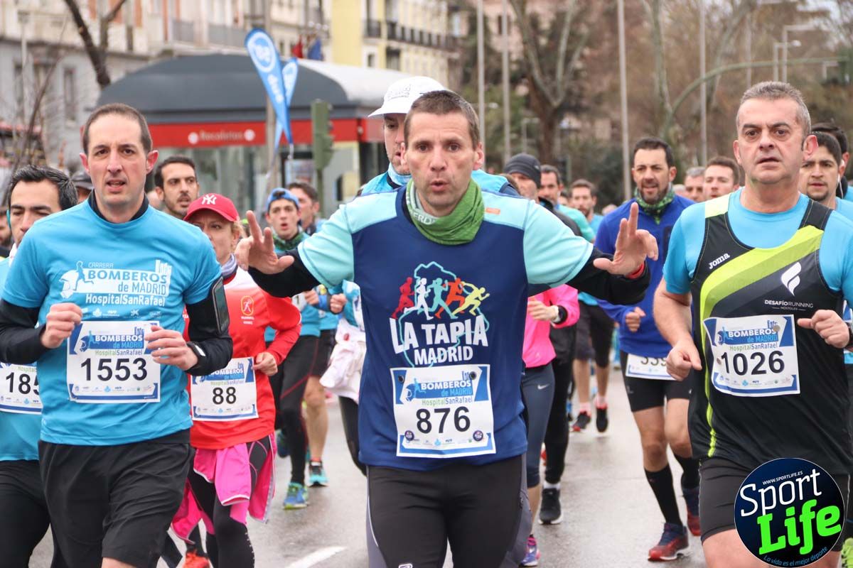 Carrera Bomberos-Hospital San Rafael: fotos del paso por el km2
