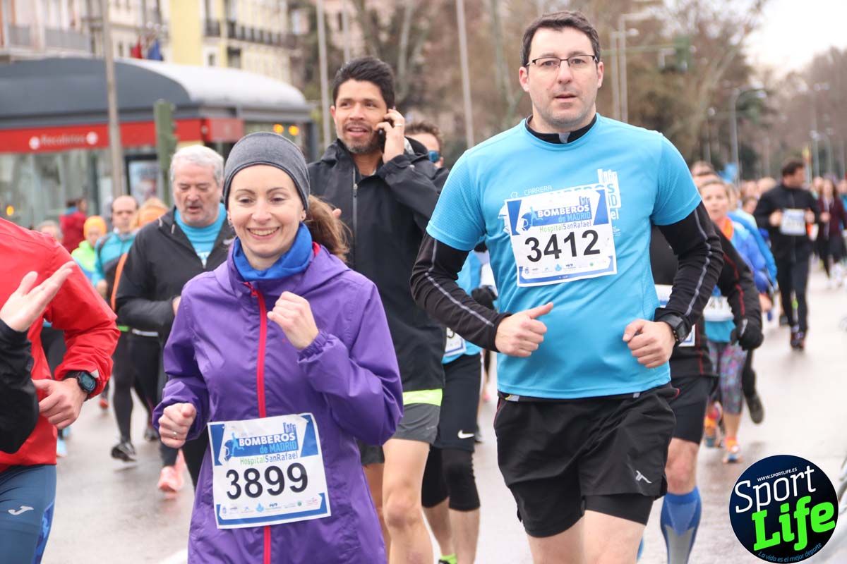 Carrera Bomberos-Hospital San Rafael: fotos del paso por el km2