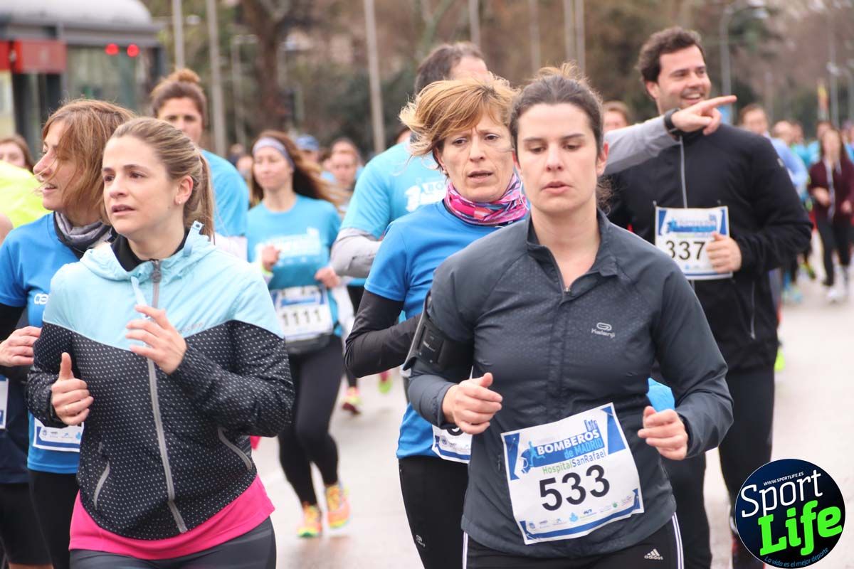 Carrera Bomberos-Hospital San Rafael: fotos del paso por el km2