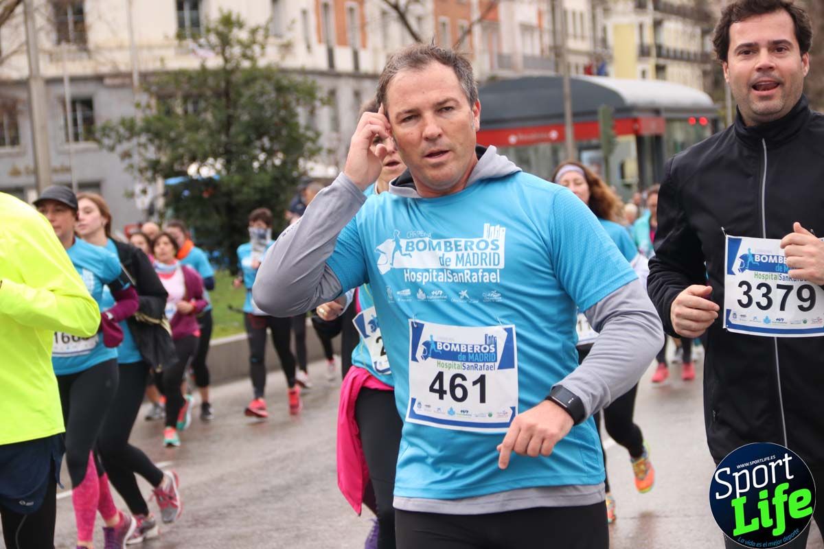 Carrera Bomberos-Hospital San Rafael: fotos del paso por el km2