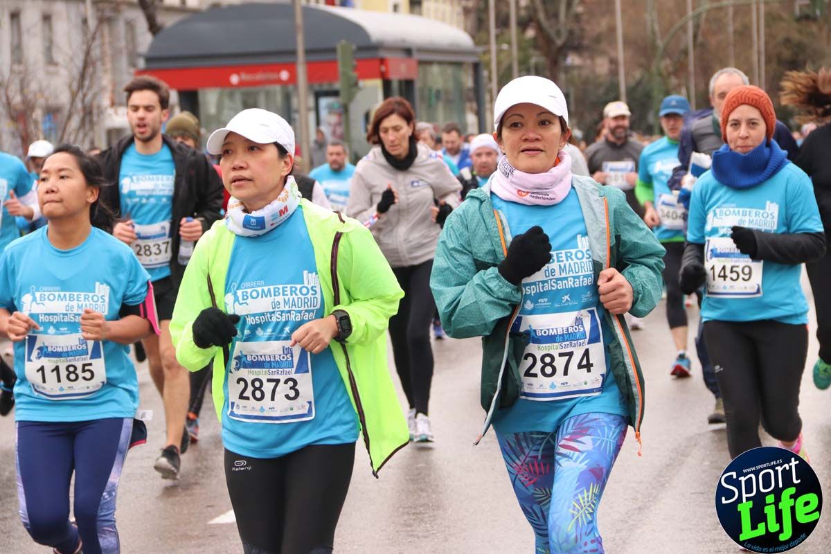 Carrera Bomberos-Hospital San Rafael: fotos del paso por el km2