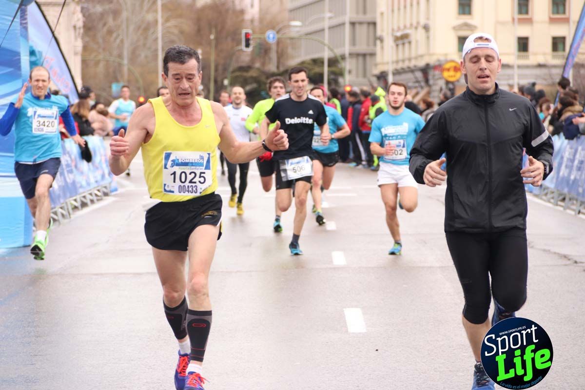 Carrera Bomberos Madrid-Hospital San Rafael meta 3, del minuto 39 al 44