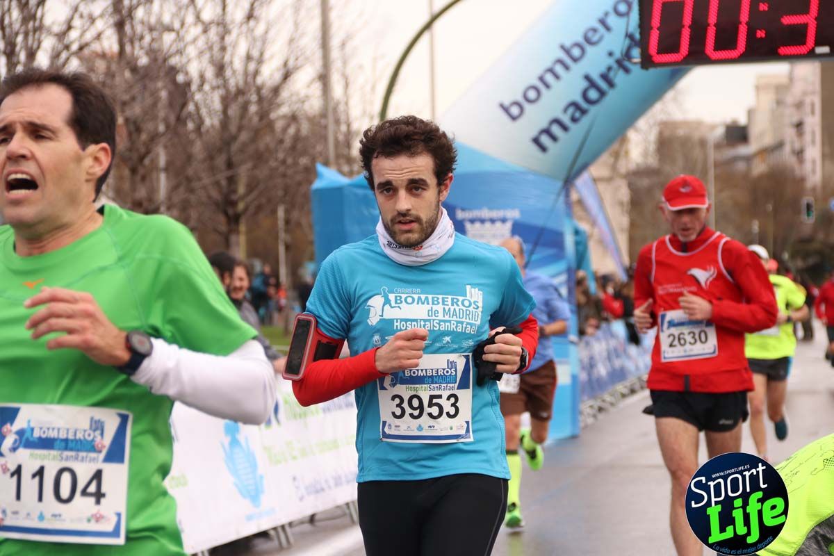 Carrera Bomberos Madrid-Hospital San Rafael meta 3, del minuto 39 al 44