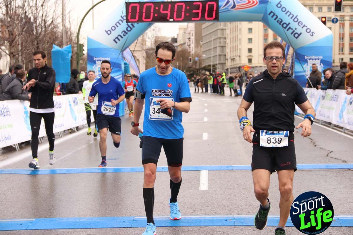 Carrera Bomberos Madrid-Hospital San Rafael meta 3, del minuto 39 al 44