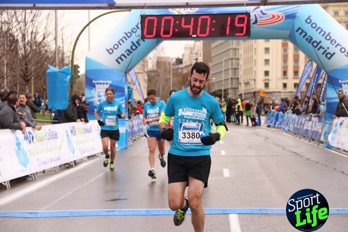 Carrera Bomberos Madrid-Hospital San Rafael meta 3, del minuto 39 al 44