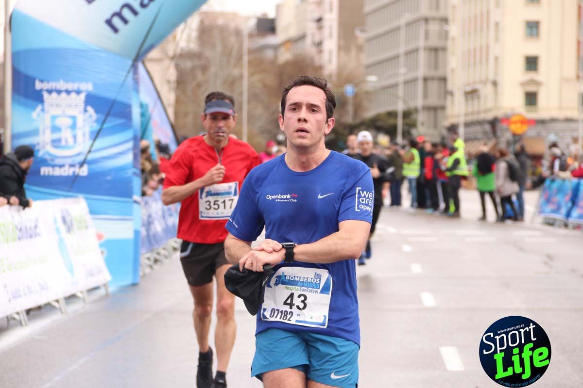 Carrera Bomberos Madrid-Hospital San Rafael meta 3, del minuto 39 al 44