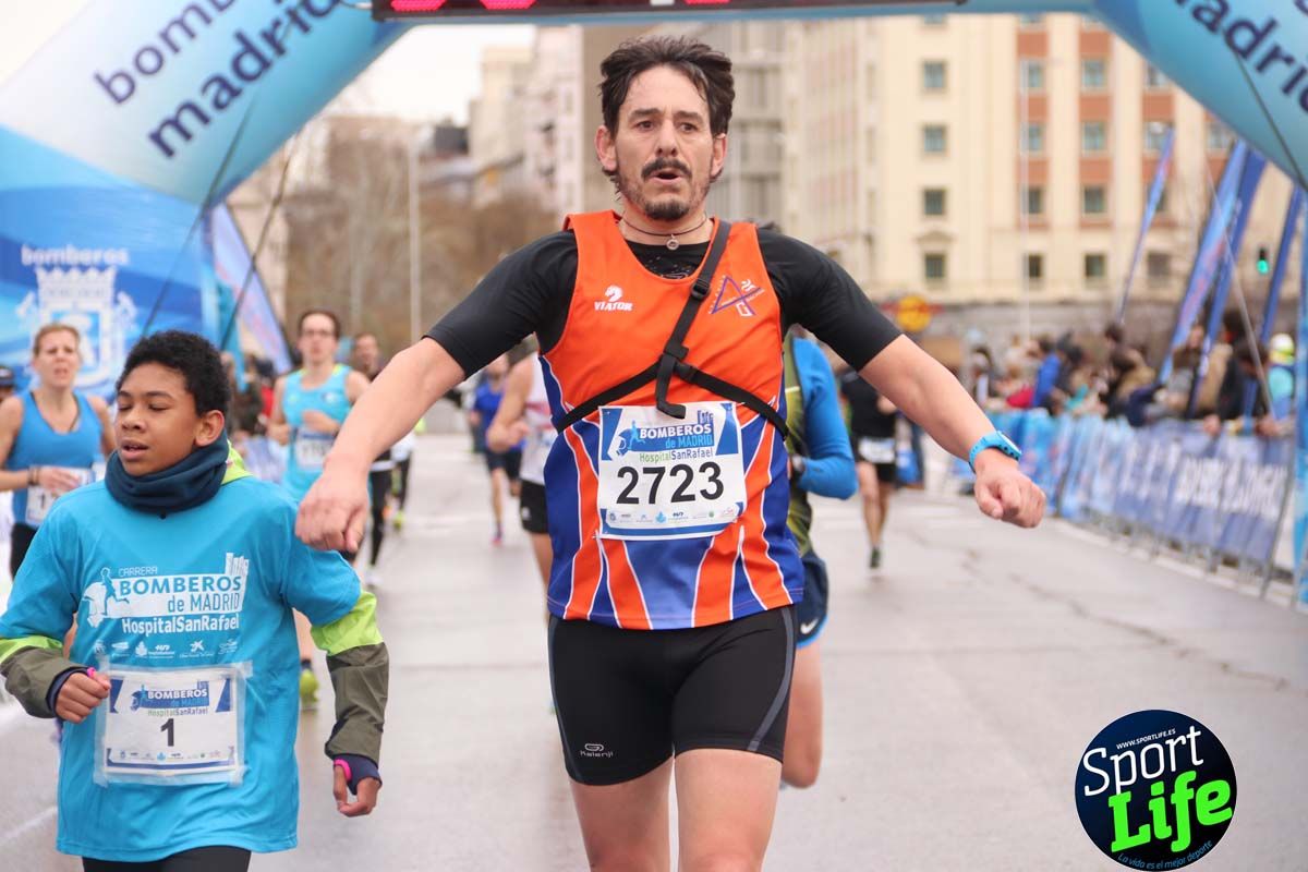 Carrera Bomberos Madrid-Hospital San Rafael meta 3, del minuto 39 al 44
