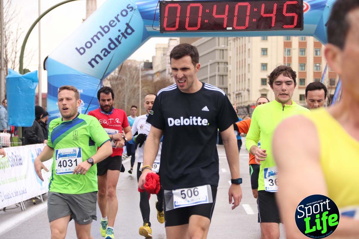 Carrera Bomberos Madrid-Hospital San Rafael meta 3, del minuto 39 al 44