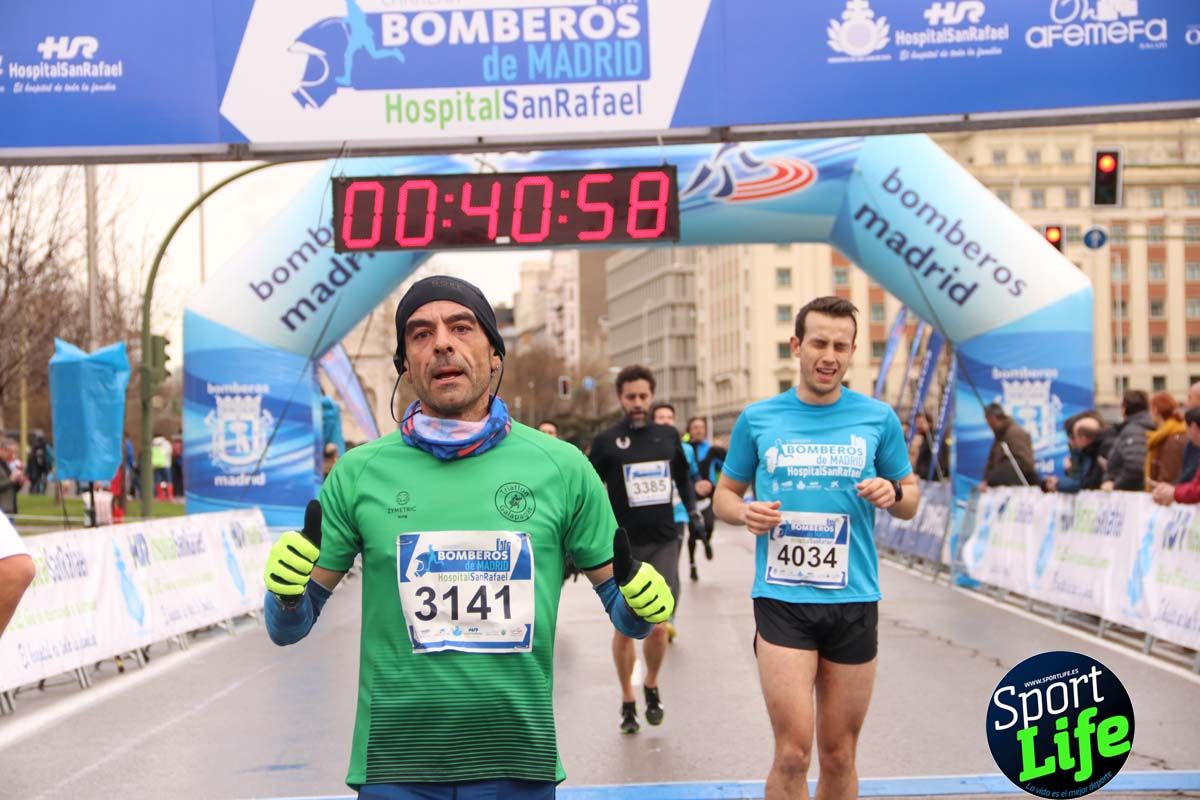 Carrera Bomberos Madrid-Hospital San Rafael meta 3, del minuto 39 al 44