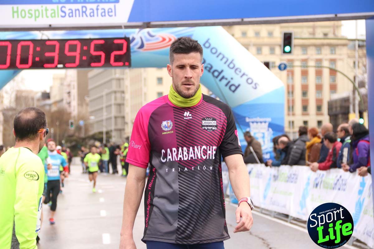 Carrera Bomberos Madrid-Hospital San Rafael meta 3, del minuto 39 al 44