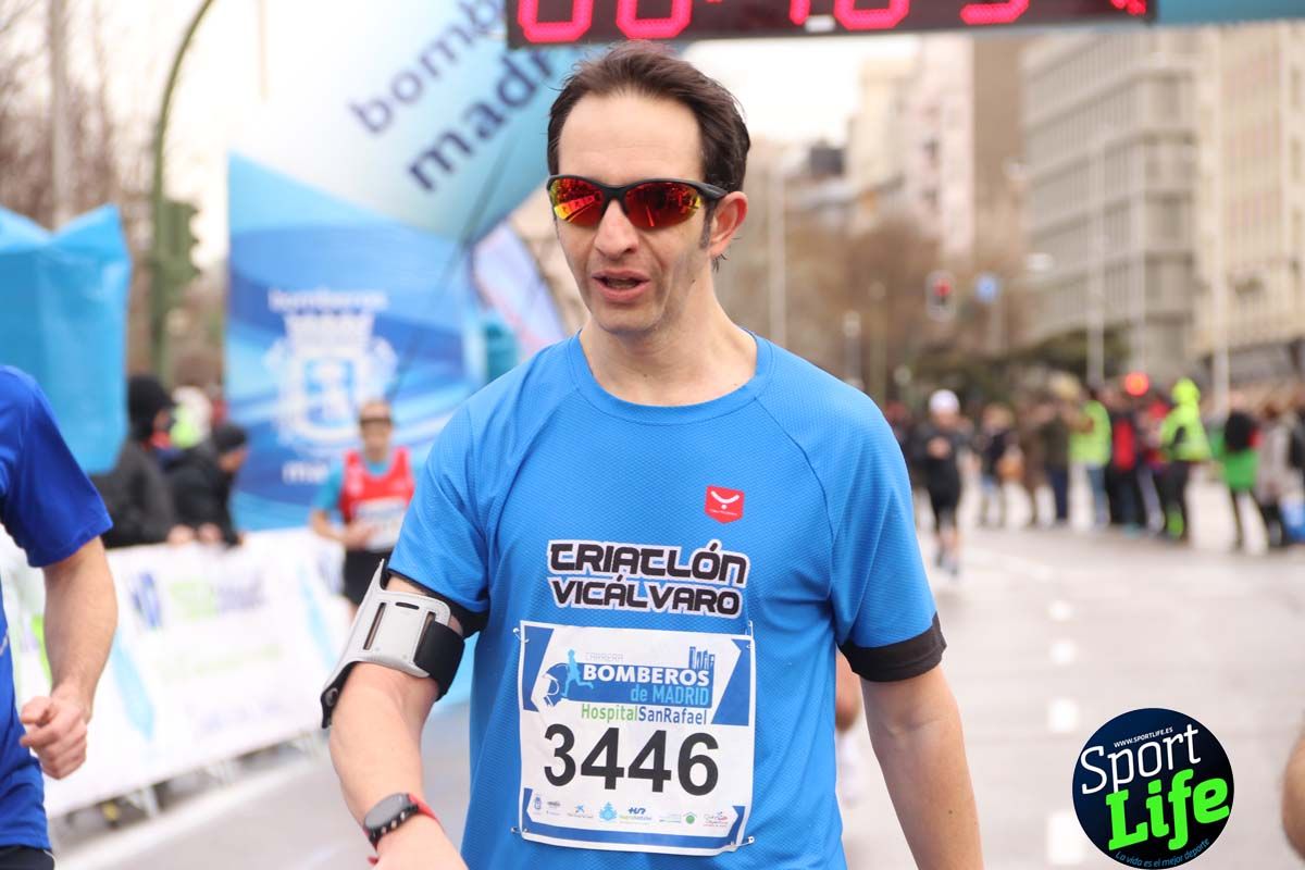 Carrera Bomberos Madrid-Hospital San Rafael meta 3, del minuto 39 al 44