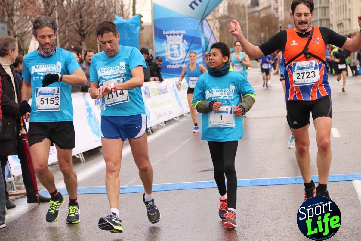 Carrera Bomberos Madrid-Hospital San Rafael meta 3, del minuto 39 al 44