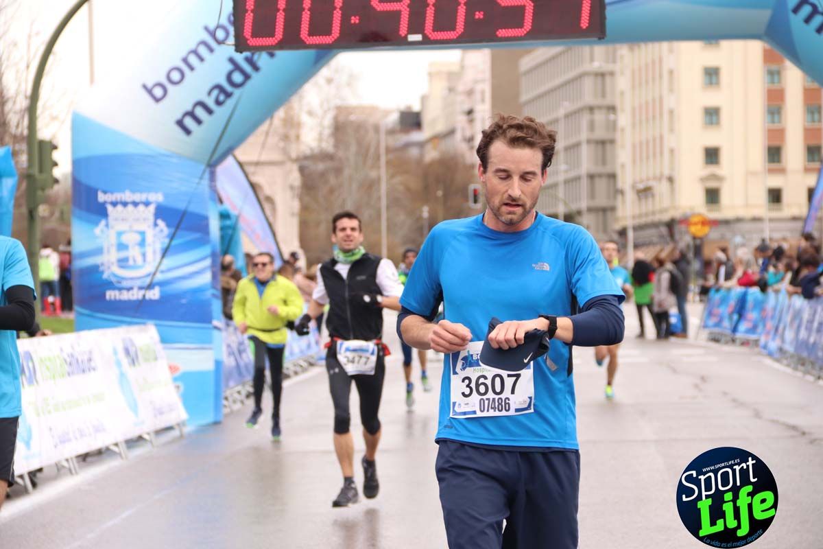 Carrera Bomberos Madrid-Hospital San Rafael meta 3, del minuto 39 al 44