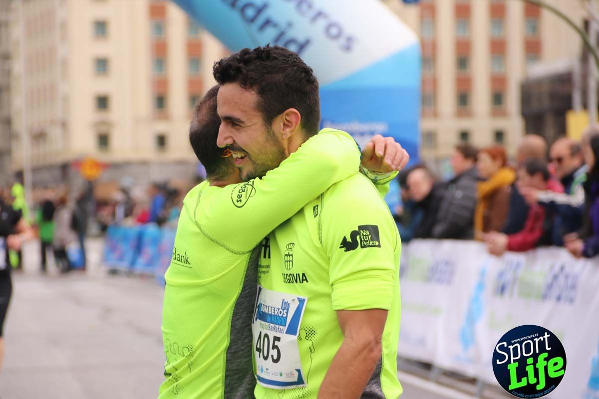 Carrera Bomberos Madrid-Hospital San Rafael meta 3, del minuto 39 al 44