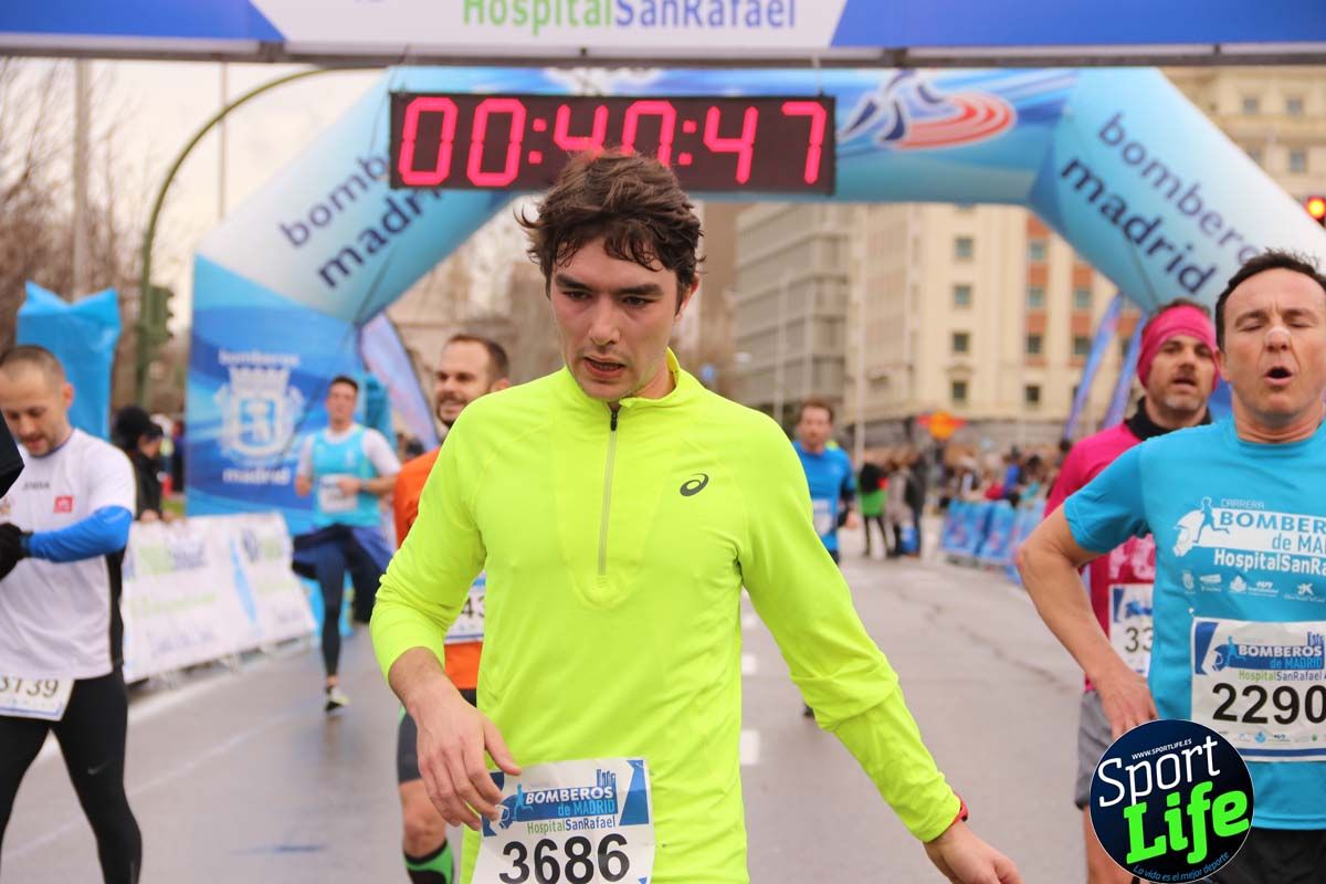 Carrera Bomberos Madrid-Hospital San Rafael meta 3, del minuto 39 al 44