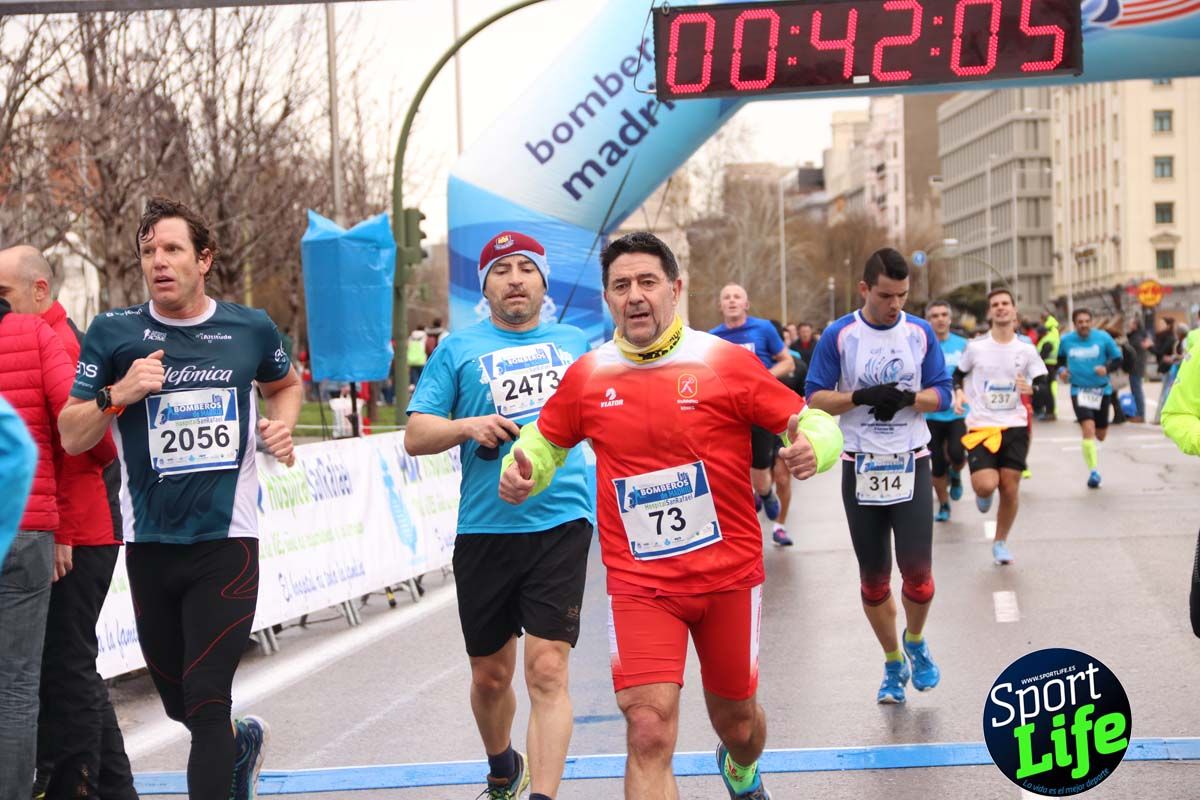 Carrera Bomberos Madrid-Hospital San Rafael meta 3, del minuto 39 al 44