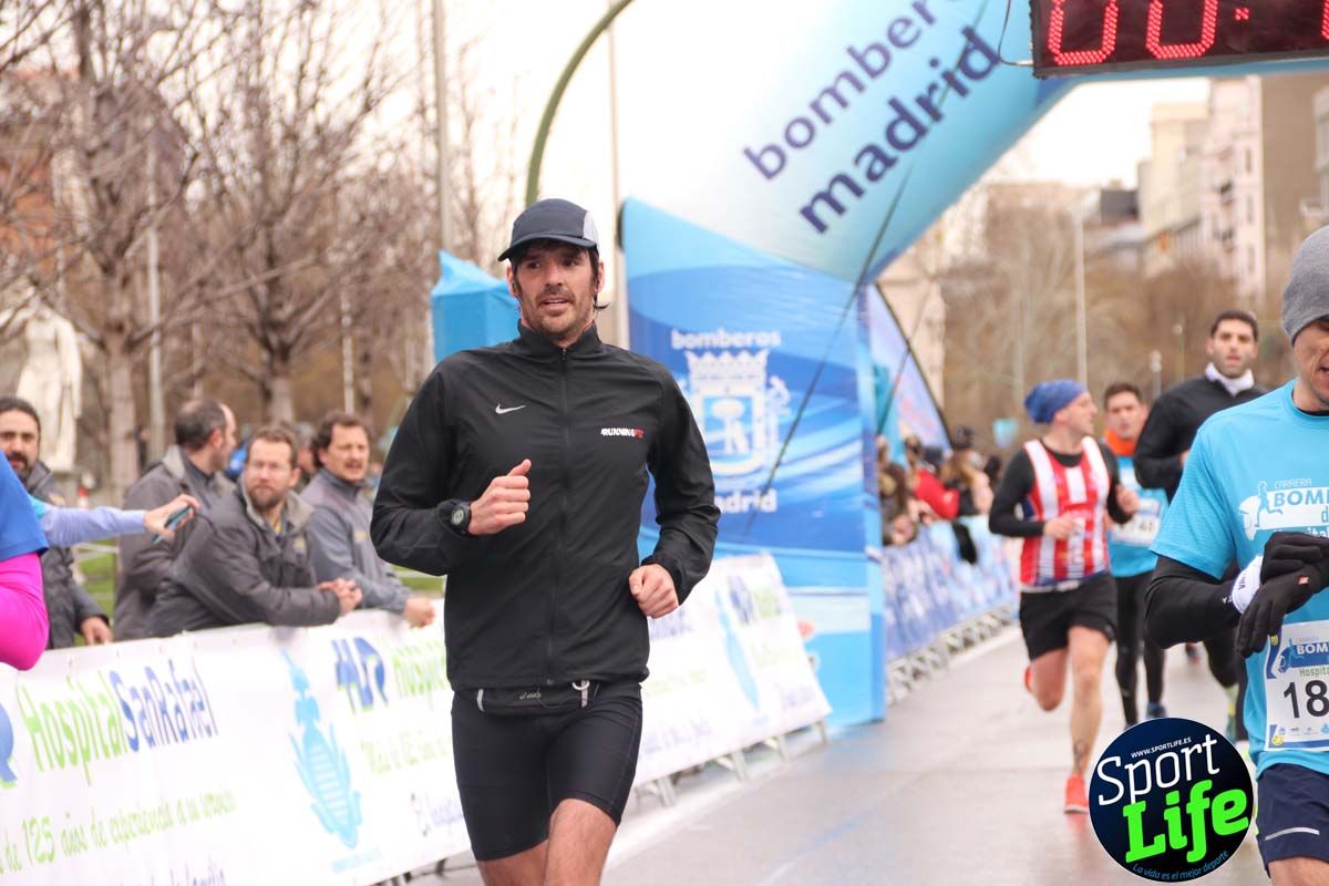 Carrera Bomberos Madrid-Hospital San Rafael meta 3, del minuto 39 al 44
