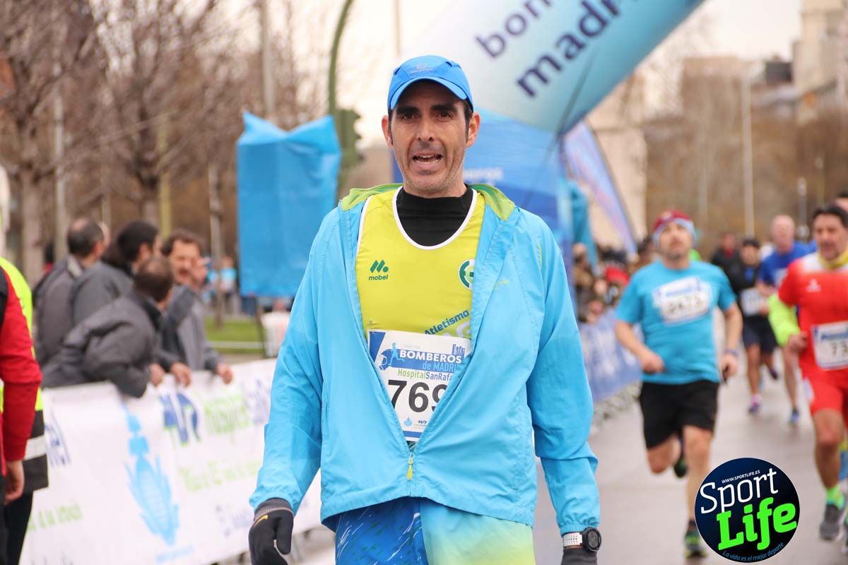 Carrera Bomberos Madrid-Hospital San Rafael meta 3, del minuto 39 al 44