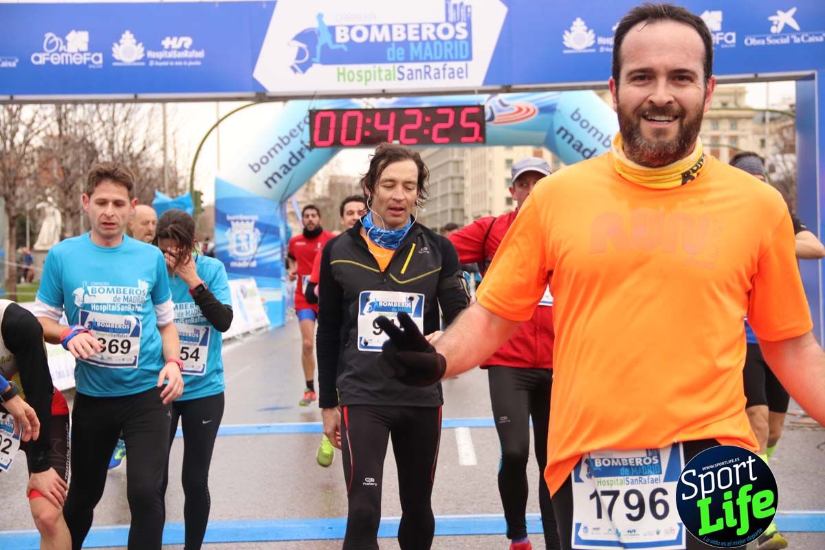 Carrera Bomberos Madrid-Hospital San Rafael meta 3, del minuto 39 al 44