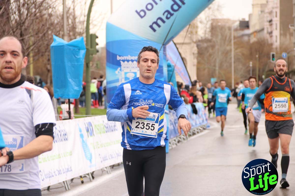 Carrera Bomberos Madrid-Hospital San Rafael meta 3, del minuto 39 al 44