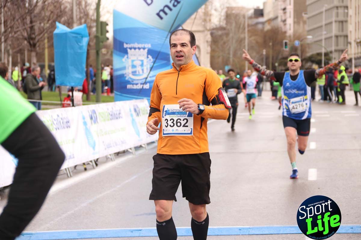 Carrera Bomberos Madrid-Hospital San Rafael meta 3, del minuto 39 al 44