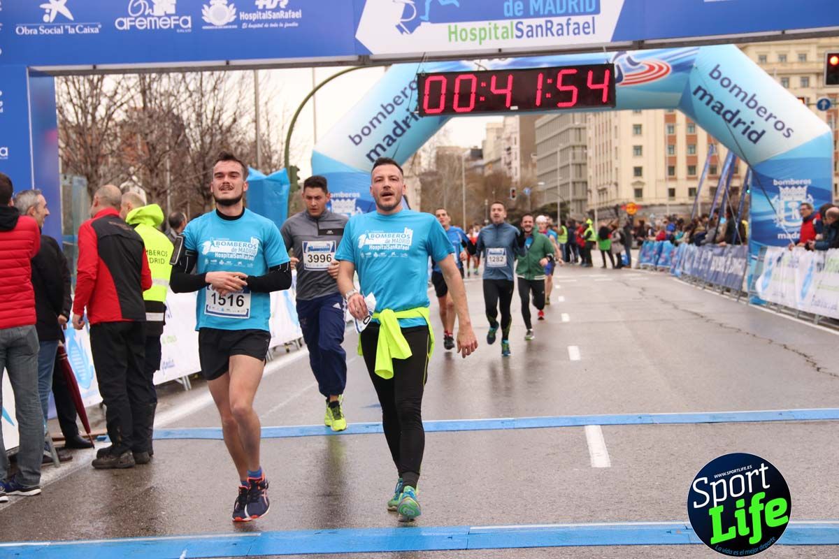 Carrera Bomberos Madrid-Hospital San Rafael meta 3, del minuto 39 al 44