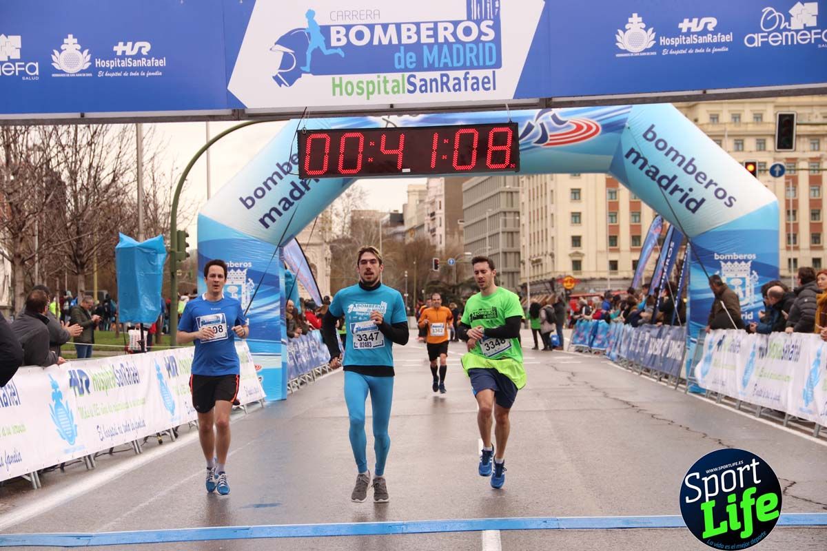 Carrera Bomberos Madrid-Hospital San Rafael meta 3, del minuto 39 al 44